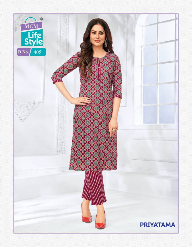 Priyatama Vol 4 By Mcm Kurti With Bottom Catalog
